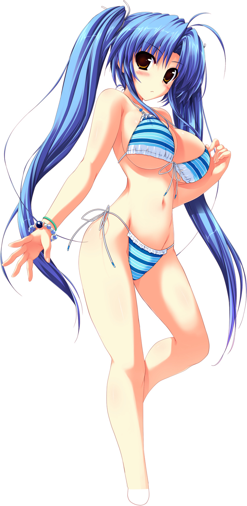 bikini cleavage kamikaze_explorer okihara_kotoha oshiki_hitoshi swimsuits transparent_png underboob vector_trace