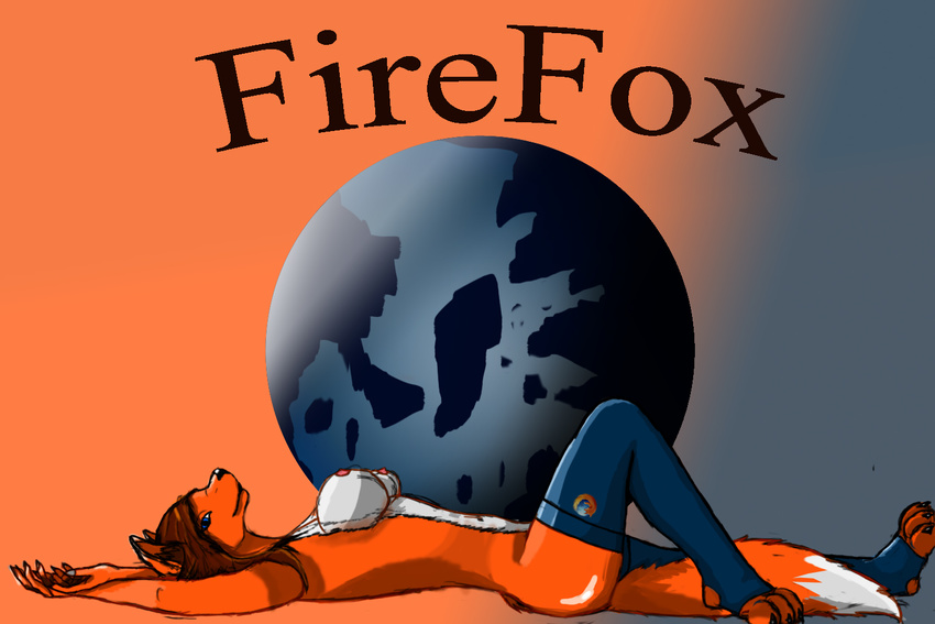 big_breasts breasts browser canine english_text female firefox fox looking_at_viewer mammal mozilla nipples side_boob solo text