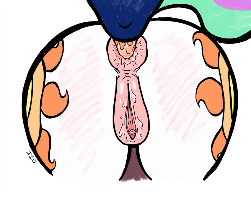 anatomically_correct anatomically_correct_pussy animal_genitalia anus butt equine equine_pussy female feral friendship_is_magic horse mammal my_little_pony oral pony princess_celestia_(mlp) pussy rimming tongue tongue_out zed001