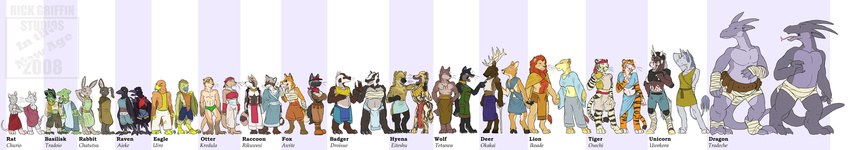 avian badger basilisk bird breasts canine cervine crow deer dragon eagle equine eyewear fantasy feline female flat_chested fox goggles horn hyena lagomorph lion loincloth long_loincloth male mammal midriff mustelid otter rabbit raccoon rat raven rick_griffin rodent size_difference speedo strange_clothes swimsuit thick_tail tiger topless unicorn webbed_feet webbed_toes wolf wrist_wrap