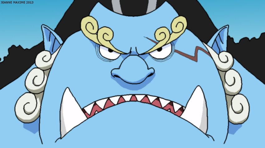 anthro facial_hair fish fishmen hair jinbe looking_at_viewer male marine maxime-jeanne one_piece scar shark solo whale_shark