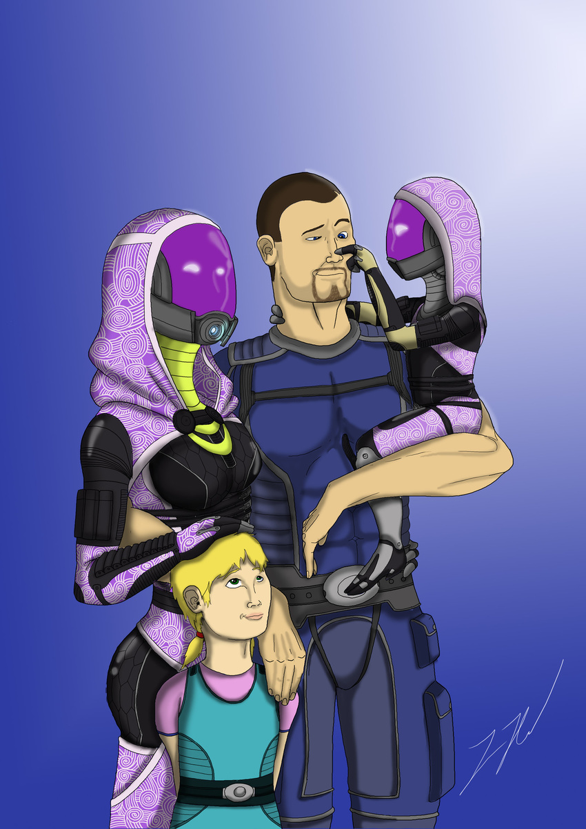 alien bigger_version_at_the_source commander_shepard female human male mass_effect quarian tali'zorah_nar_rayya young