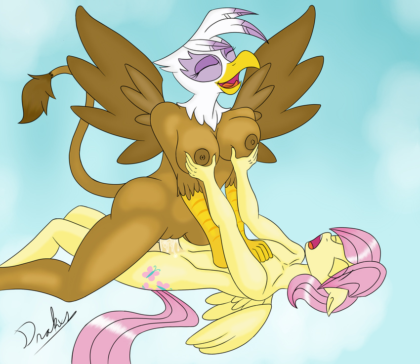 animal_genitalia anthro anthrofied avian beak big_breasts breast_grab breasts brown_fur cowgirl_position crossgender cum cum_in_pussy cum_inside cutie_mark drakxs duo equine erection eyes_closed feathers female fluttershy_(mlp) friendship_is_magic fur gilda_(mlp) girly gryphon hair hands_on_chest hi_res horse horsecock interspecies long_hair lying male mammal moan my_little_pony nipples on_back on_top open_mouth orgasm pegasus penetration penis pink_hair pony pussy sex straddling straight tail_tuft teeth tongue tuft vaginal vaginal_penetration wing_boner wings yellow_fur