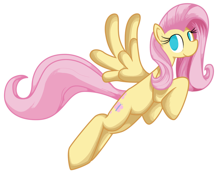 alpha_channel blue_eyes cutie_mark equine female feral fluttershy_(mlp) friendship_is_magic fur hair horse mammal my_little_pony pegasus pink_hair plain_background pony rockmanzxadvent transparent_background wings yellow_fur