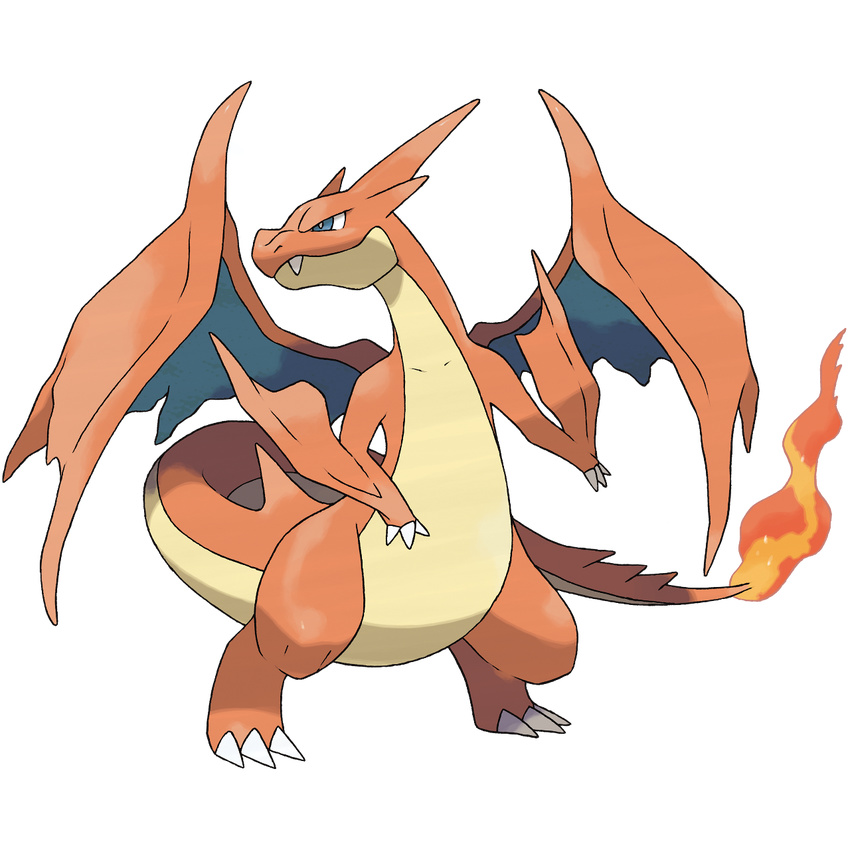 alternate_form charizard fire mega_charizard_y mega_pokemon nintendo no_humans official_art pokemon pokemon_(game) pokemon_xy