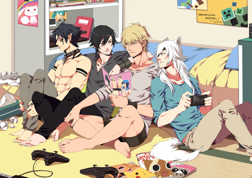 dramatical_murder fyfyluker kyubey lamento male nitroplus_chiral ren_(dramatical_murder) sweet_pool togainu_no_chi