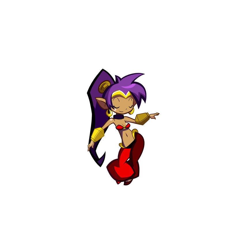 animated animated_png belly_dancer dancing dark_skin highres jewelry lots_of_jewelry navel ponytail purple_hair shantae shantae_(character) wayforward