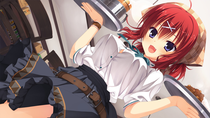 amairo_islenauts blue_eyes game_cg masaki_gaillard muririn red_hair short_hair yuzusoft