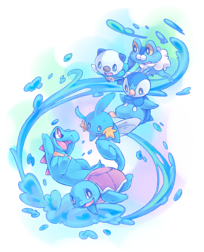 froakie highres mudkip oshawott piplup pokemon re:d.summer squirtle totodile
