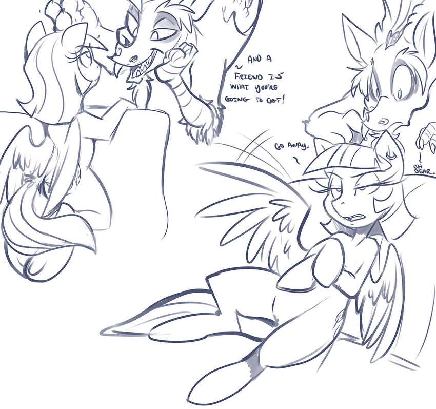2013 ask_twibra bluntwhiskey discord_(mlp) ear_piercing equine feathermoon female feral friendship_is_magic horse male my_little_pony original_character pegasus piercing pony wings