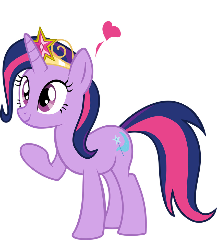 &lt;3 alpha_channel crown cutie_mark equine female feral friendship_is_magic gold hair horn horse mammal multi-colored_hair my_little_pony pixelkitties plain_background pony purple_eyes purple_hair solo transparent_background trixie_(mlp) unicorn