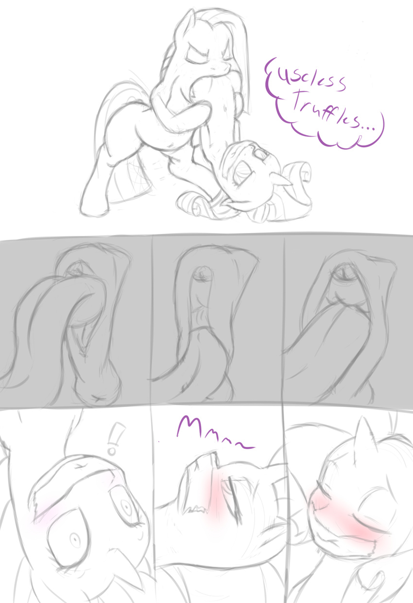 anus blush bound cunnilingus dialog duct_tape duo english_text equine eyes_closed female feral friendship_is_magic hair half-closed_eyes hi_res horn horse lesbian licking mammal my_little_pony oral oral_sex pinkamena_(mlp) pinkie_pie_(mlp) pony pussy rarity_(mlp) sex shdingo text tongue unicorn vaginal vorarephilia vore