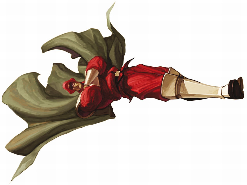 1600x1200 1boy boots capcom cape crossed_arms dictator highres military_hat military_uniform sideways simple_background solo street_fighter vega white_background