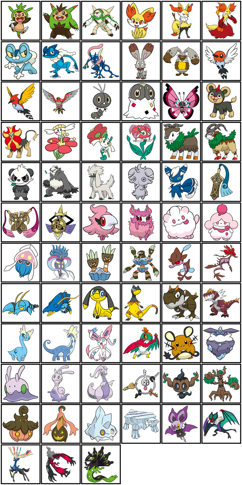 aegislash amaura aromatisse aurorus avalugg barbaracle bergmite binacle braixen bunnelby carbink chesnaught chespin clauncher clawitzer dedenne delphox diggersby doublade dragalge espurr everyone fennekin flabebe fletchinder fletchling floette florges froakie frogadier furfrou gogoat goodra goomy gourgeist greninja hawlucha heliolisk helioptile honedge inkay klefki litleo malamar meowstic nintendo noibat noivern official_art pancham pangoro phantump pokemon pokemon_(game) pokemon_xy pumpkaboo pyroar quilladin scatterbug skiddo skrelp sliggoo slurpuff spewpa spritzee swirlix sylveon talonflame trevenant tyrantrum tyrunt vivillon xerneas yveltal zygarde