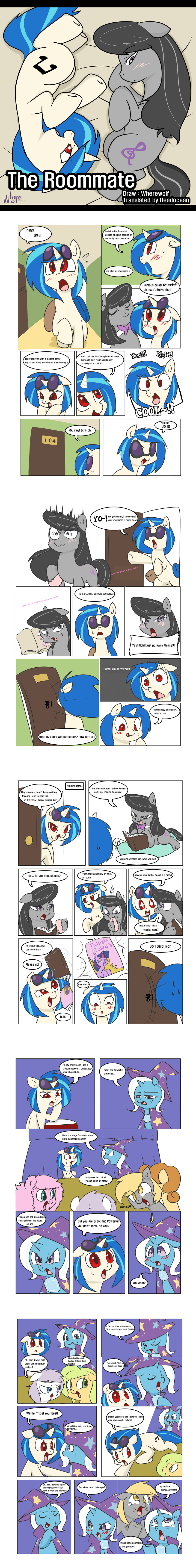 black_hair blonde_hair blue_fur blue_hair blush bow_tie comic cutie_mark derpy_hooves_(mlp) dialog english_text equine eyewear female feral friendship_is_magic fur grey_fur hair horn horse long_hair looking_at_viewer mammal multi-colored_hair my_little_pony octavia_(mlp) open_mouth pegasus pony purple_eyes purple_fur purple_hair red_eyes smile sunglasses text tongue trixie_(mlp) twilight_sparkle_(mlp) two_tone_hair unicorn vinyl_scratch_(mlp) werewolfs white_fur wings yellow_eyes