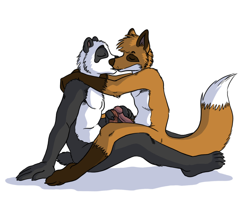 bear canine duo fox frottage fur gay kissing male mammal panda penis rayfkm somax whity