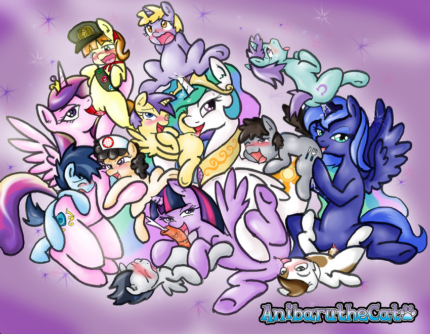 2013 anibaruthecat black_hair blonde_hair blue_eyes blue_fur blue_hair blush brown_hair crown cub cum cutie_mark dinky_hooves_(mlp) equine eyes_closed female feral friendship_is_magic ginger_snap_(mlp) green_eyes grey_fur group hair half-closed_eyes hat holding horn horse horsecock lying male multi-colored_hair my_little_pony on_back on_side one_eye_closed open_mouth oral oral_sex pegasus penis pink_fur pipsqueak_(mlp) pony princess_cadance_(mlp) princess_celestia_(mlp) princess_luna_(mlp) purple_eyes purple_fur purple_hair pussy rumble_(mlp) sex sitting tongue twilight_sparkle_(mlp) two_tone_hair unicorn white_fur winged_unicorn wings young