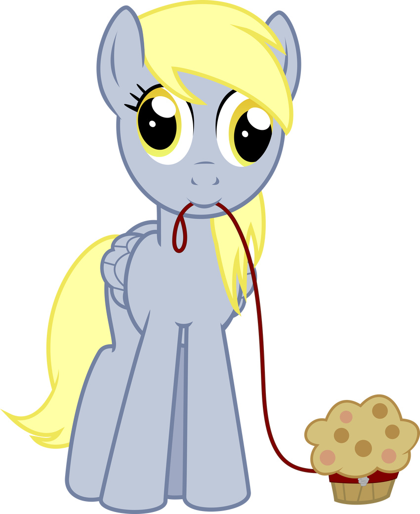 alpha_channel amber_eyes blonde_hair collar derp_eyes derpy_hooves_(mlp) equine female feral friendship_is_magic fur grey_fur hair hi_res horse leash lightningtumble long_hair looking_at_viewer mammal my_little_pony open_mouth pegasus plain_background pony smile solo transparent_background wings yellow_eyes