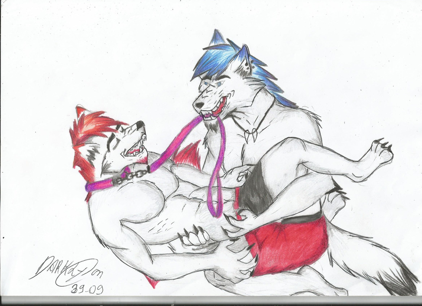 canine couple darklycan gay male wolf