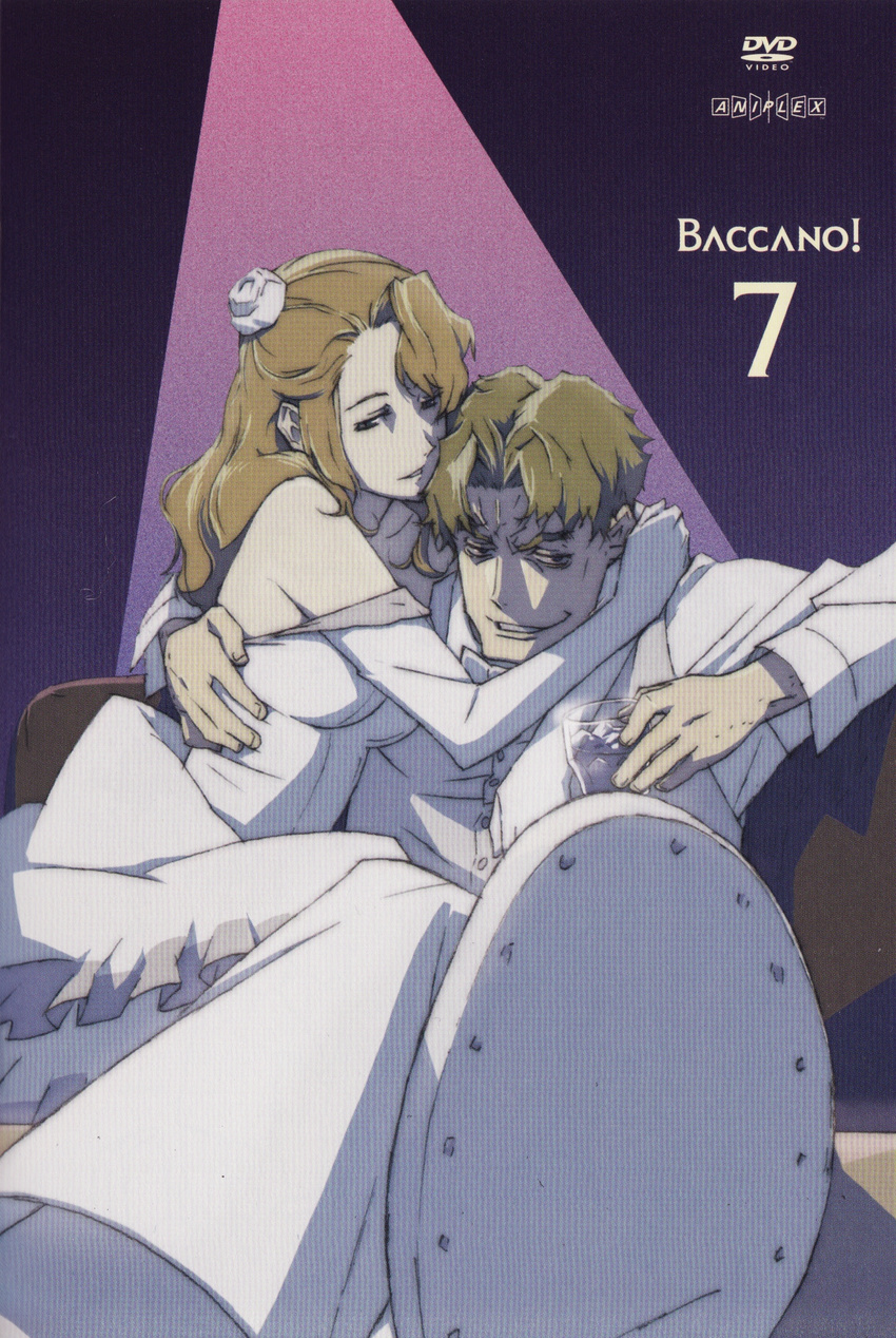 1girl artist_request baccano! cover dvd_cover elbow_gloves gloves highres ladd_russo lua_klein official_art scan