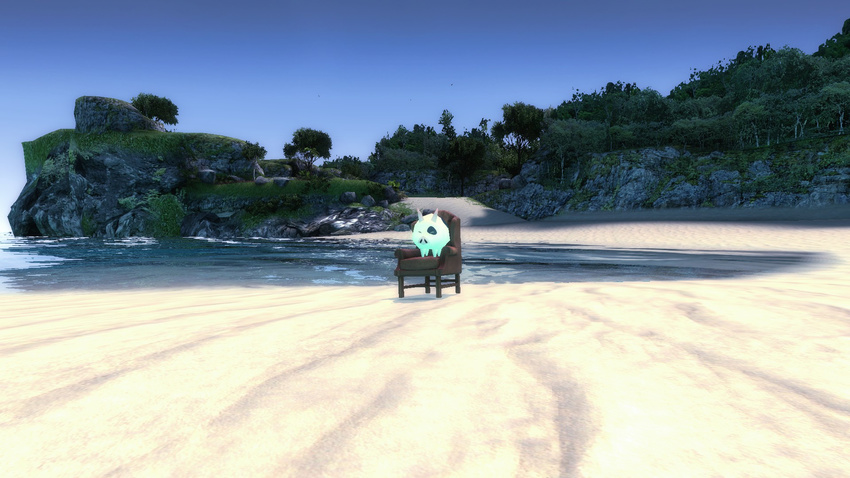 3d chair cute gmod humor island pig porcine sea tropic water
