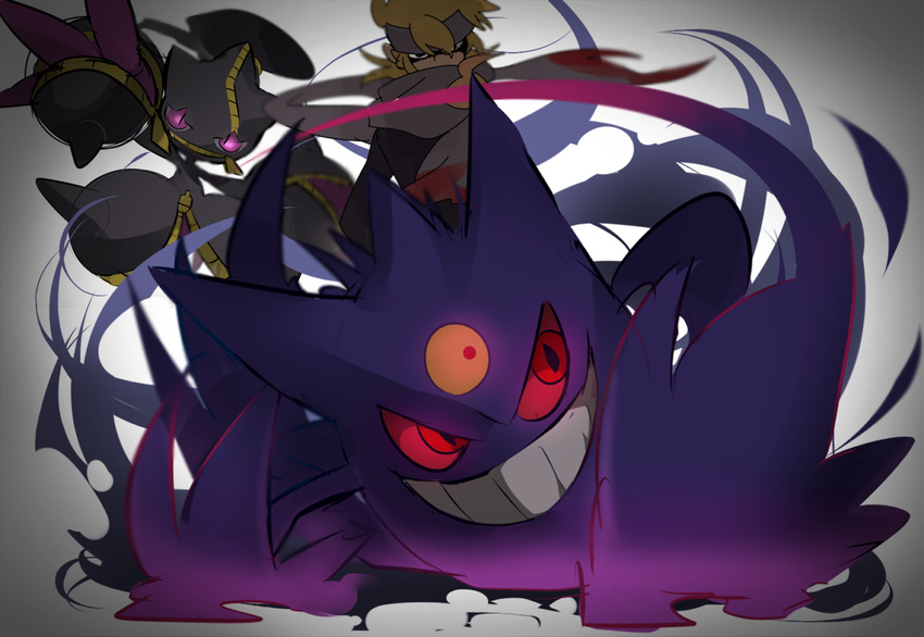 banette battle_aura gengar gym_leader karabako matsuba_(pokemon) mega_pokemon pixiv_manga_sample pokemon pokemon_(game) pokemon_xy