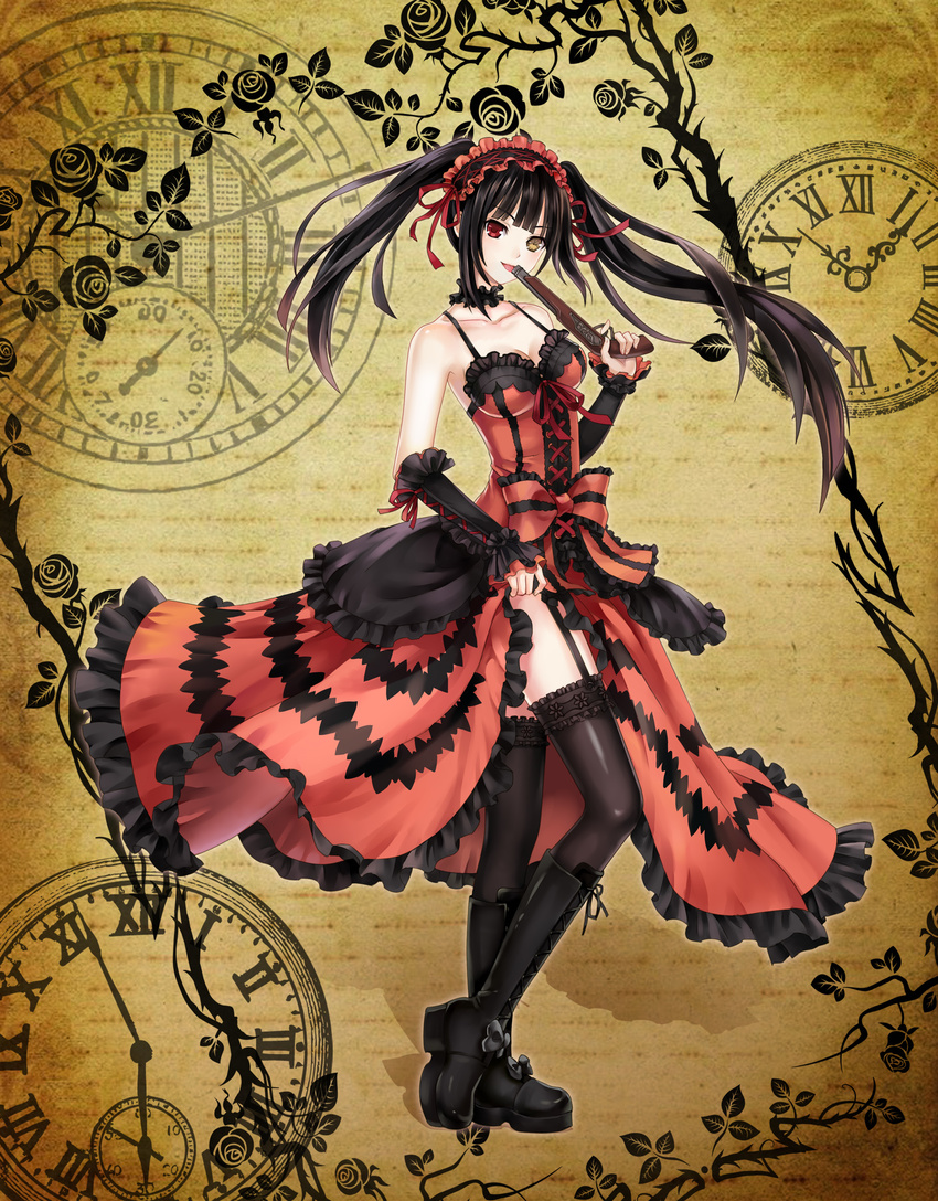 date_a_live gothic_lolita lolita_fashion monogo tagme thighhighs tokisaki_kurumi