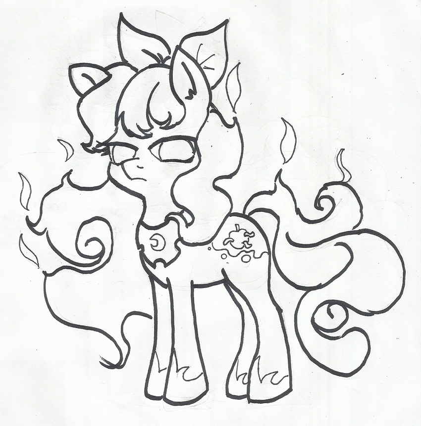 angry anibaruthecat apple_bloom_(mlp) armor corruption cub cutie_mark equine evil female feral friendship_is_magic fur hair horn horse mammal my_little_pony pony sketch solo unicorn young