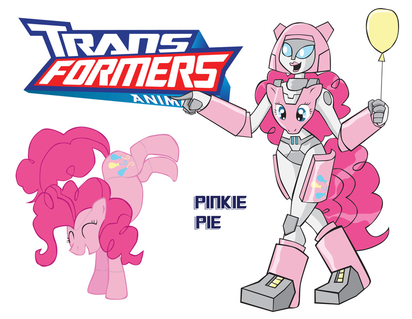 crossover cutie_mark equine female feral friendship_is_magic horse inspectornills machine mammal mechanical my_little_pony pinkie_pie_(mlp) pony robot transformers