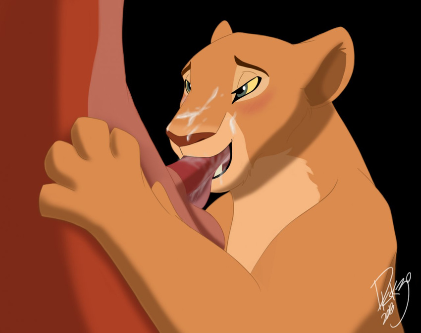 black_background cum cum_on_face cumshot disney dksk30 erection faceless_male fellatio female feral in invalid_color invalid_tag male mouth nala off oral oral_sex orgasm penis plain_background sex simba straight sucking the_lion_king tongue