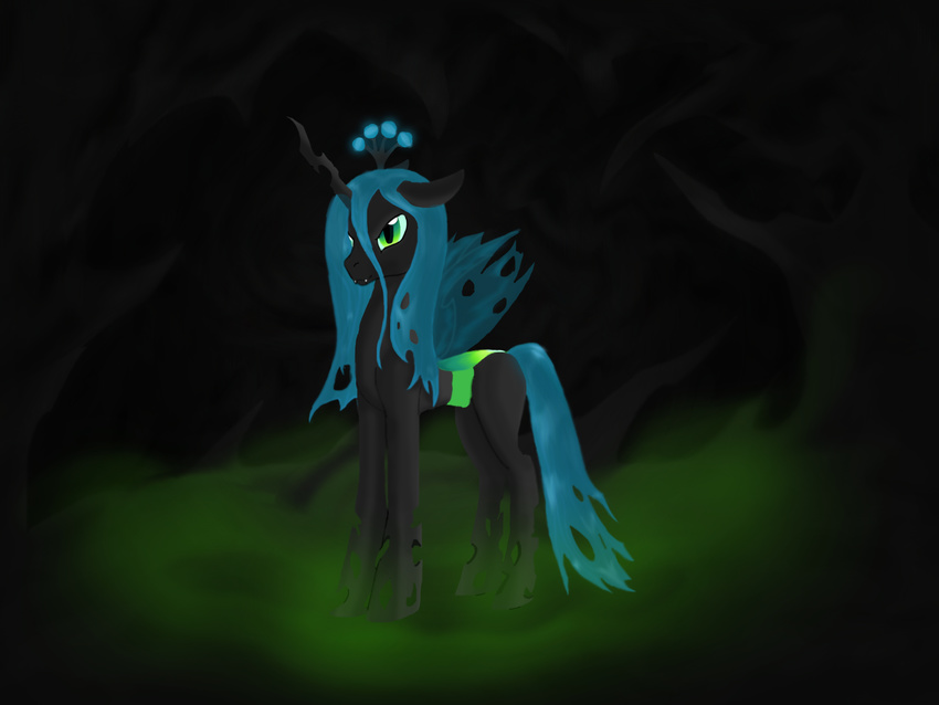 chrysalis equine female feral friendship friendship_is_magic horse is little magic merevin my my_little_pony pony queen_chrysalis_(mlp) solo wings