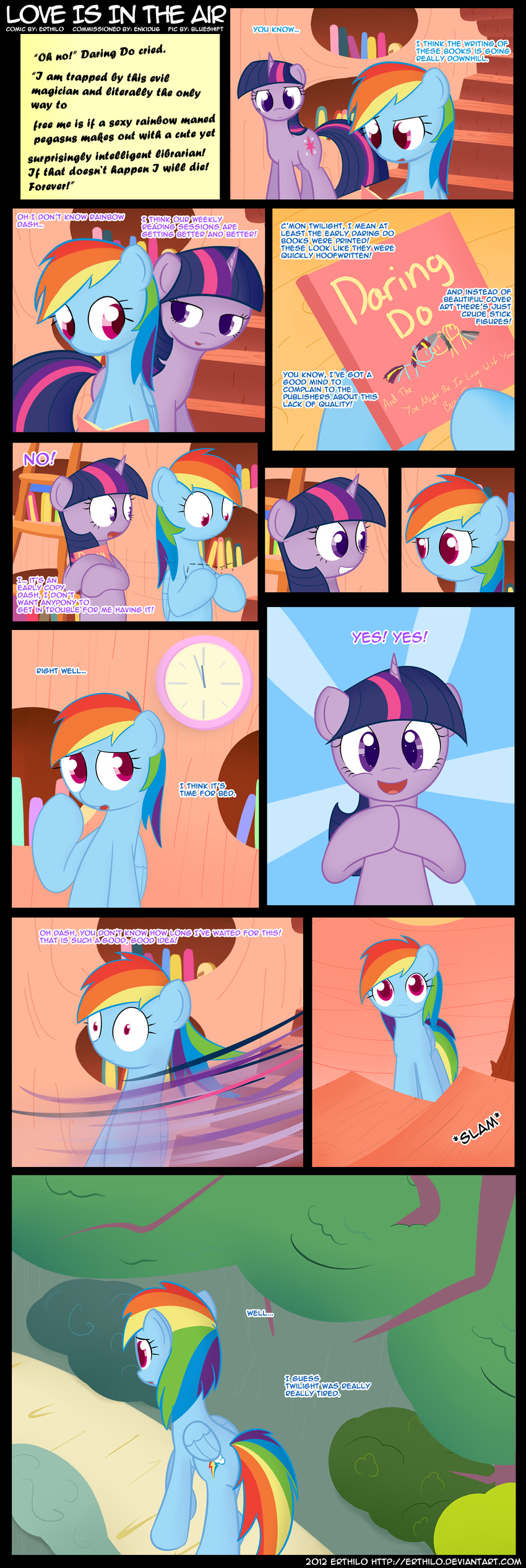 comic cutie_mark dialog duo english_text equine erthilo female feral friendship_is_magic horn horse inside library mammal merrill my_little_pony outside pegasus pony rainbow_dash_(mlp) reading text twilight_sparkle_(mlp) unicorn wings