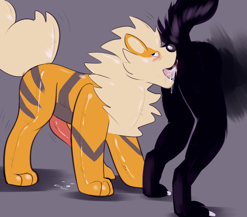 arcanine canine erection feral gay inflatable interspecies larvitar_(artist) male mammal nintendo oral penis pok&#233;mon pok&eacute;mon rimming video_games