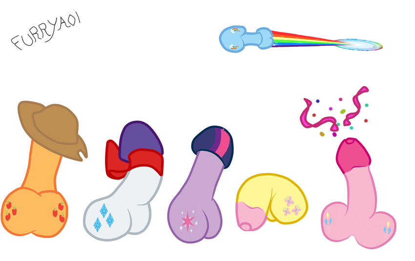 balls fluttershy_(mlp) friendship_is_magic furryaoi human male mammal my_little_pony nude penis penis_everywhere pinkie_pie_(mlp) plain_background rainbow_dash_(mlp) rarity_(mlp) twilight_sparkle_(mlp) twiligth what_has_science_done white_background