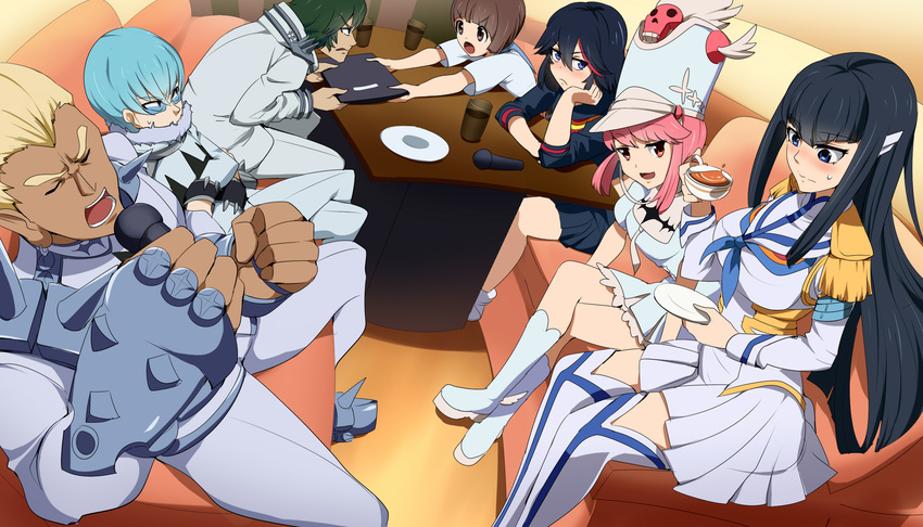 gamagouri_ira inumuta_houka jakuzure_nonon kill_la_kill kiryuin_satsuki mankanshoku_mako matoi_ryuuko sanageyama_uzu umakatsuhai