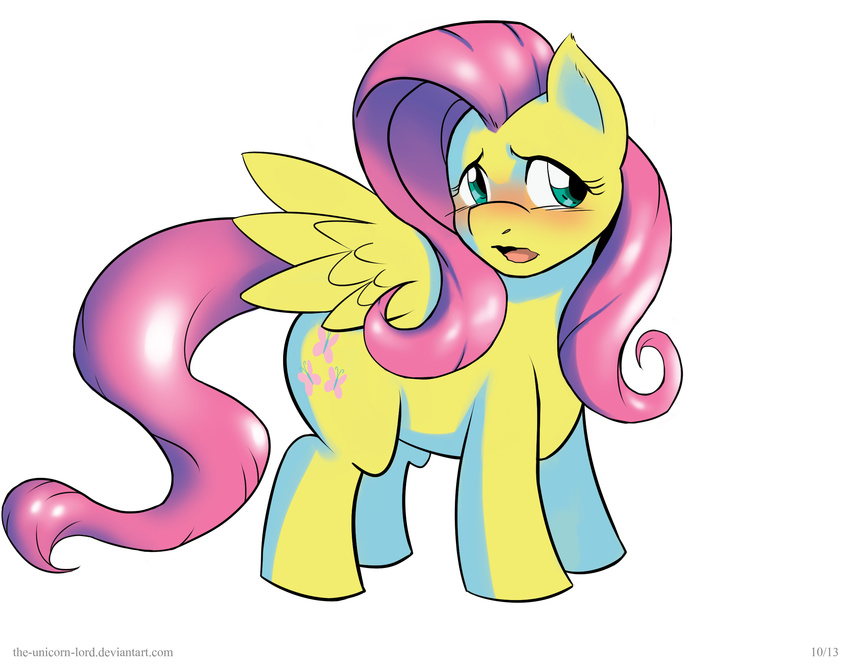 alpha_channel blue_eyes blush cute cutie_mark equine female fluttershy_(mlp) friendship_is_magic hair horse mammal my_little_pony pegasus pink_hair pony solo the-unicorn-lord wings