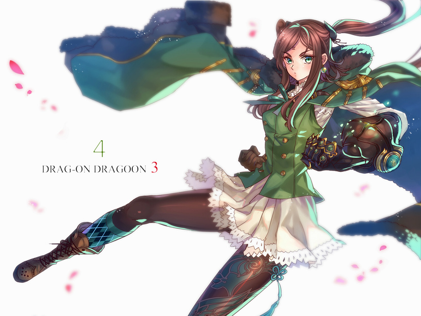 brown_hair cape drag-on_dragoon drag-on_dragoon_3 four_(drag-on_dragoon) nadir petals stance twintails