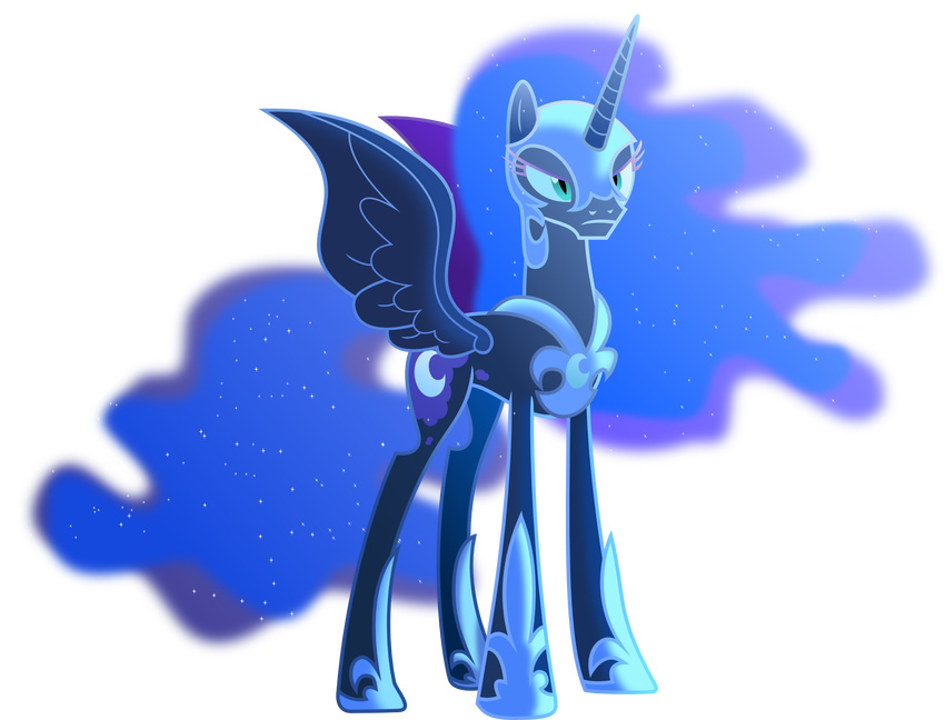 equine female friendship_is_magic horn horse mammal my_little_pony nightmare_moon_(mlp) pony vector-brony winged_unicorn wings