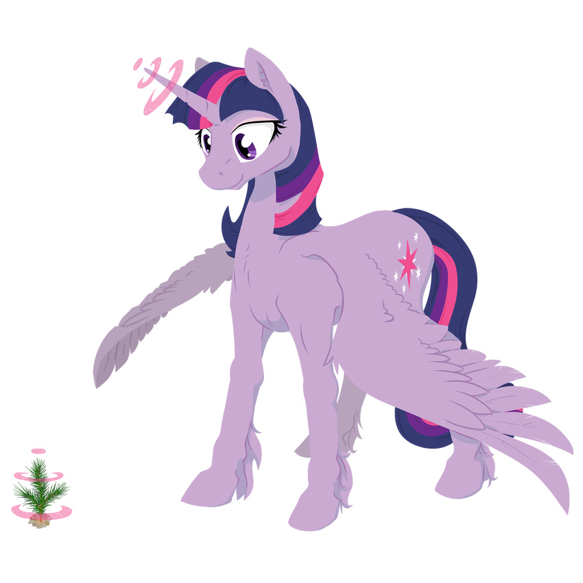 alpha_channel cutie_mark equine female friendship_is_magic fur geomancing glowing hair hi_res horn horse magic mammal multi-colored_hair my_little_pony plain_background pony purple_eyes purple_hair solo sparkles transparent_background tree twilight_sparkle_(mlp) winged_unicorn wings