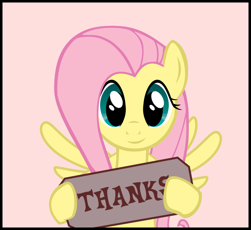 english_text equine female fluttershy_(mlp) friendship_is_magic hi_res horse mammal my_little_pony pegasus pony smile solo text up1ter wings