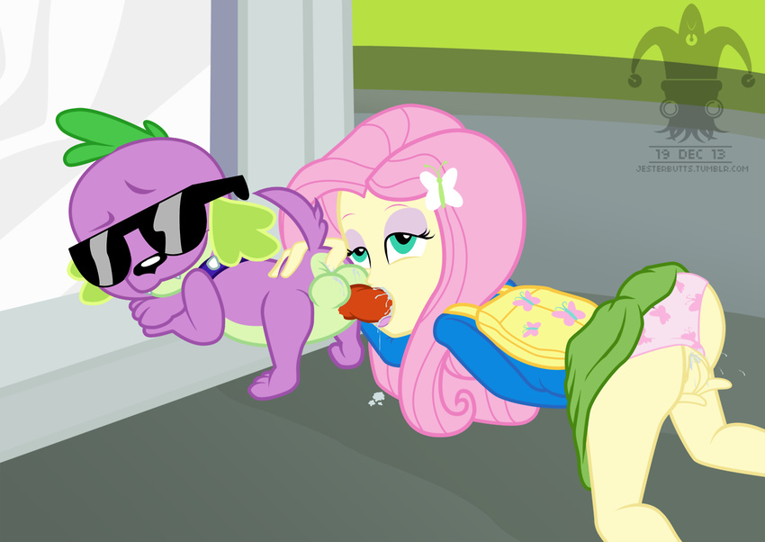 anal_fingering anal_penetration bestiality blargsnarf canine cum cum_in_mouth cum_inside dog equestria_girls eyewear fellatio female feral fingering fluttershy_(eg) friendship_is_magic human interspecies kneeling male mammal masturbation my_little_pony oral oral_sex outside panties panties_aside penetration pussy pussy_juice sex spike_(eg) straight sunglasses underwear upskirt vaginal vaginal_fingering