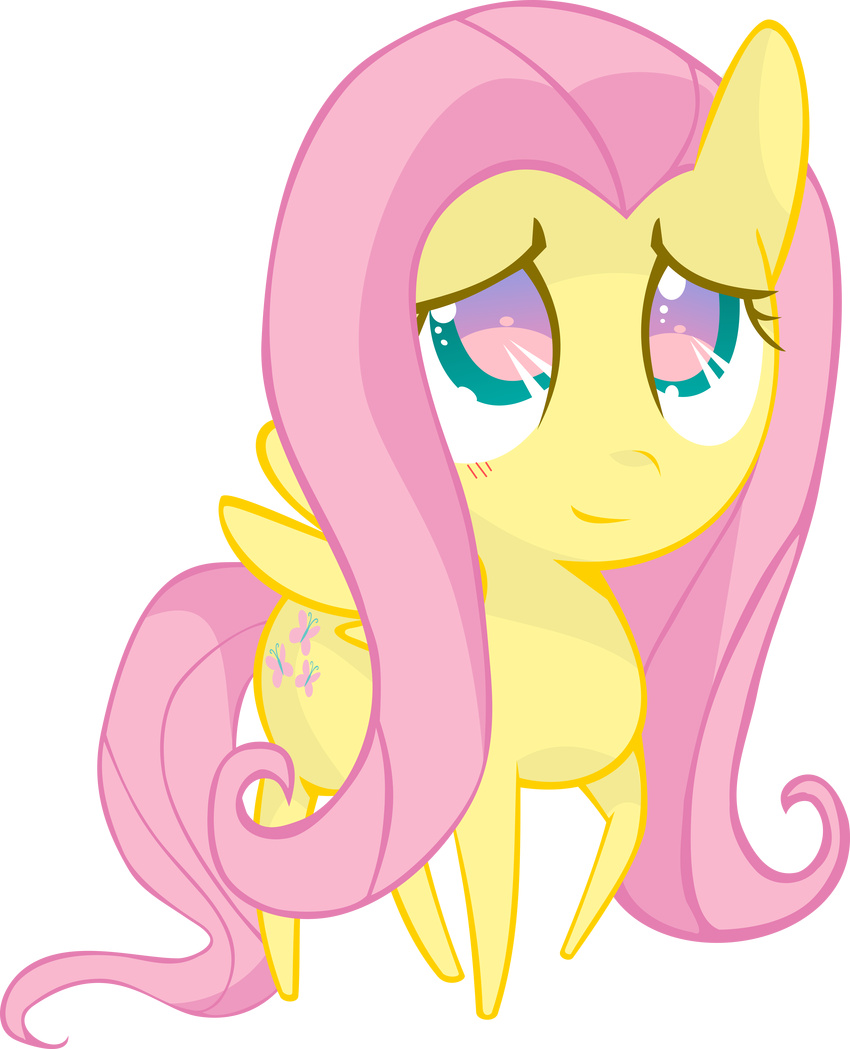 absurdly_absurd_res alpha_channel blue_eyes cutie_mark equine female fluttershy_(mlp) friendship_is_magic hair hi_res horse mammal my_little_pony pegasus pink_hair pony smile solo up1ter wings