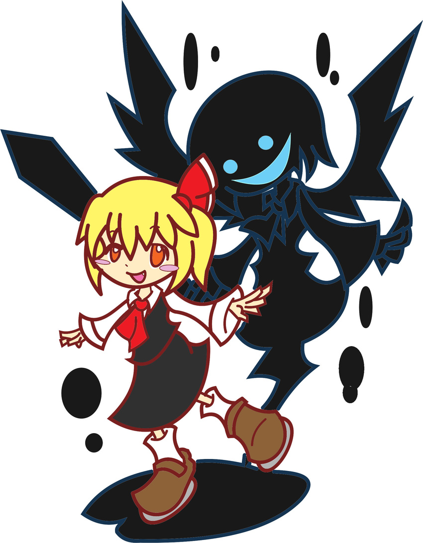 bad_id bad_pixiv_id blonde_hair blush_stickers ex-rumia fang highres pcs_shousa puyopuyo puyopuyo_fever rumia solo sword touhou weapon wings yellow_eyes