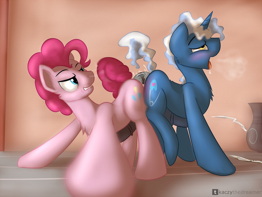 anal_penetration animal_genitalia ass_to_ass blush crossgender cum cum_while_penetrated cumshot dildo double_dildo duo equine erection friendship_is_magic gay hands-free horn horse horsecock kaczy male mammal my_little_pony orgasm penetration penis pinkie_pie_(mlp) pokey_pierce_(mlp) pony sex sex_toy unicorn
