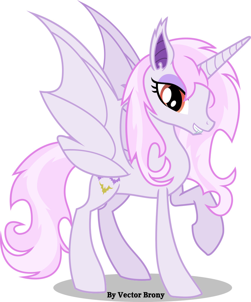 absurd_res alpha_channel bat_pony equine female feral fleur_de_lis_(mlp) friendship_is_magic hair hi_res horn horse mammal my_little_pony pink_hair pony solo unicorn vector-brony