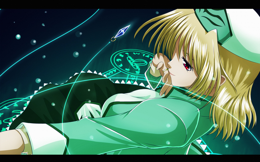 blonde_hair highres letterboxed lyrical_nanoha mahou_shoujo_lyrical_nanoha mahou_shoujo_lyrical_nanoha_a's red_eyes shamal short_hair solo tappa_(esperanza)