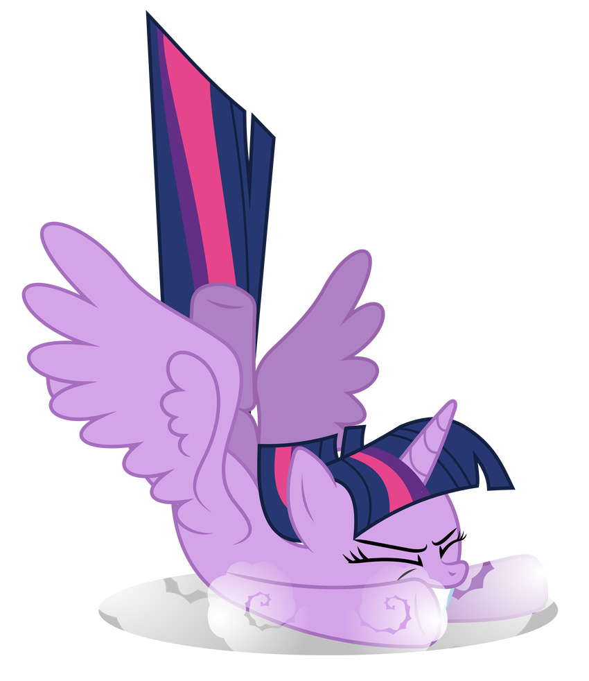 alpha_channel equine eyes_closed female feral friendship_is_magic hair hi_res horn horse mammal masemj my_little_pony plain_background pony purple_hair transparent_background twilight_sparkle_(mlp) winged_unicorn wings