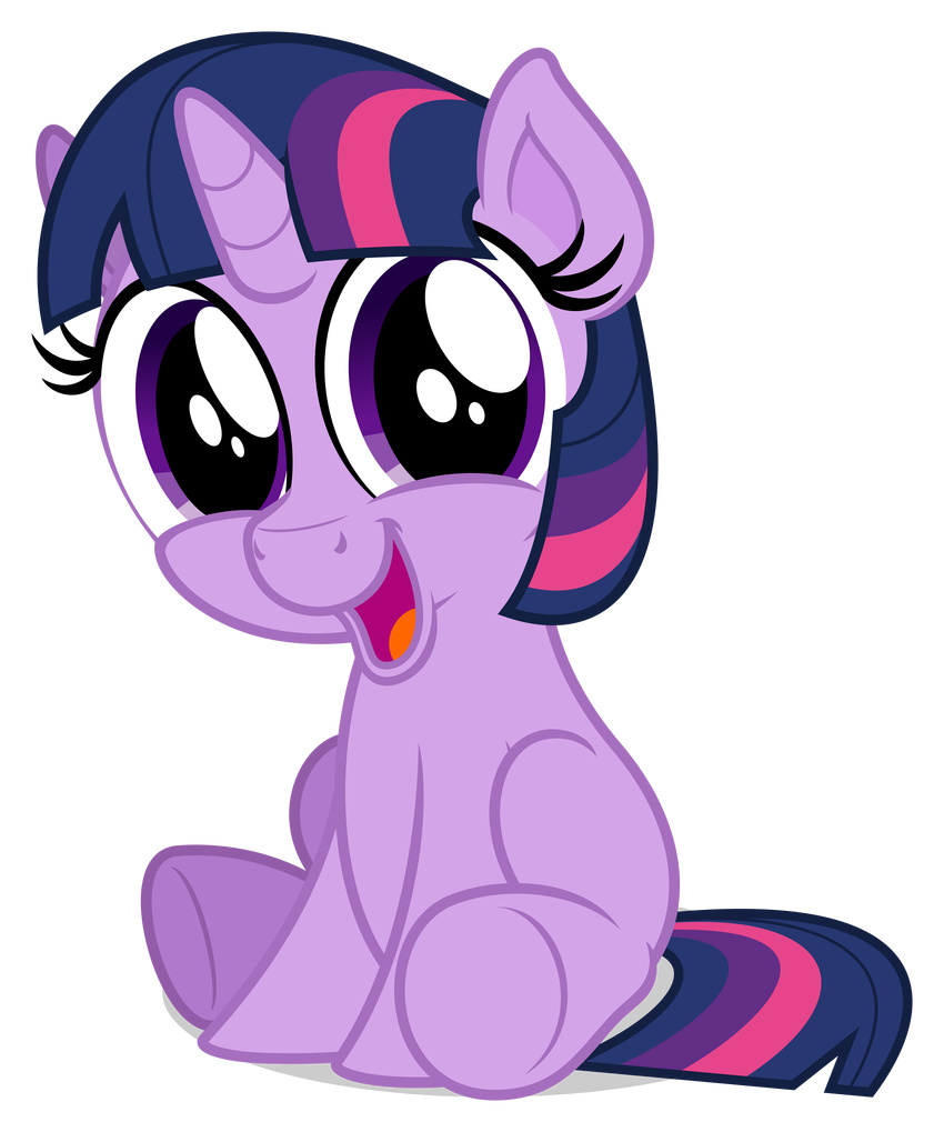 absurd_res alpha_channel cute equine female feral friendship_is_magic hair happy hi_res horn horse looking_at_viewer mammal my_little_pony pony purple_eyes smile solo twilight_sparkle_(mlp) two_tone_hair unicorn young zutheskunk