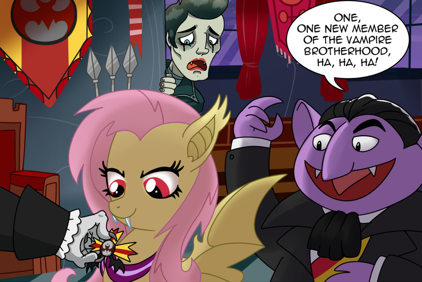 edward_cullen equine female feral flutterbat_(mlp) fluttershy_(mlp) friendship_is_magic group horse invalid_tag madmax male mammal my_little_pony pony the_count the_mupets twilight vampire