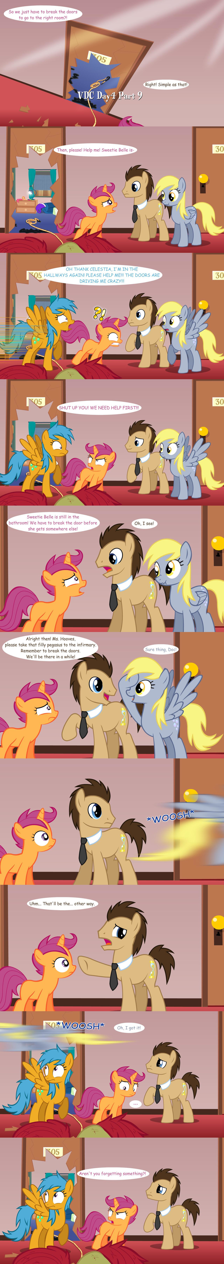 apple_bloom_(mlp) comic cutie_mark cutie_mark_crusaders_(mlp) derpy_hooves_(mlp) doctor_whooves_(mlp) equine female feral friendship_is_magic horn horse jananimations mammal my_little_pony original_character pegasus pony scootaloo_(mlp) tumblr unicorn wings young